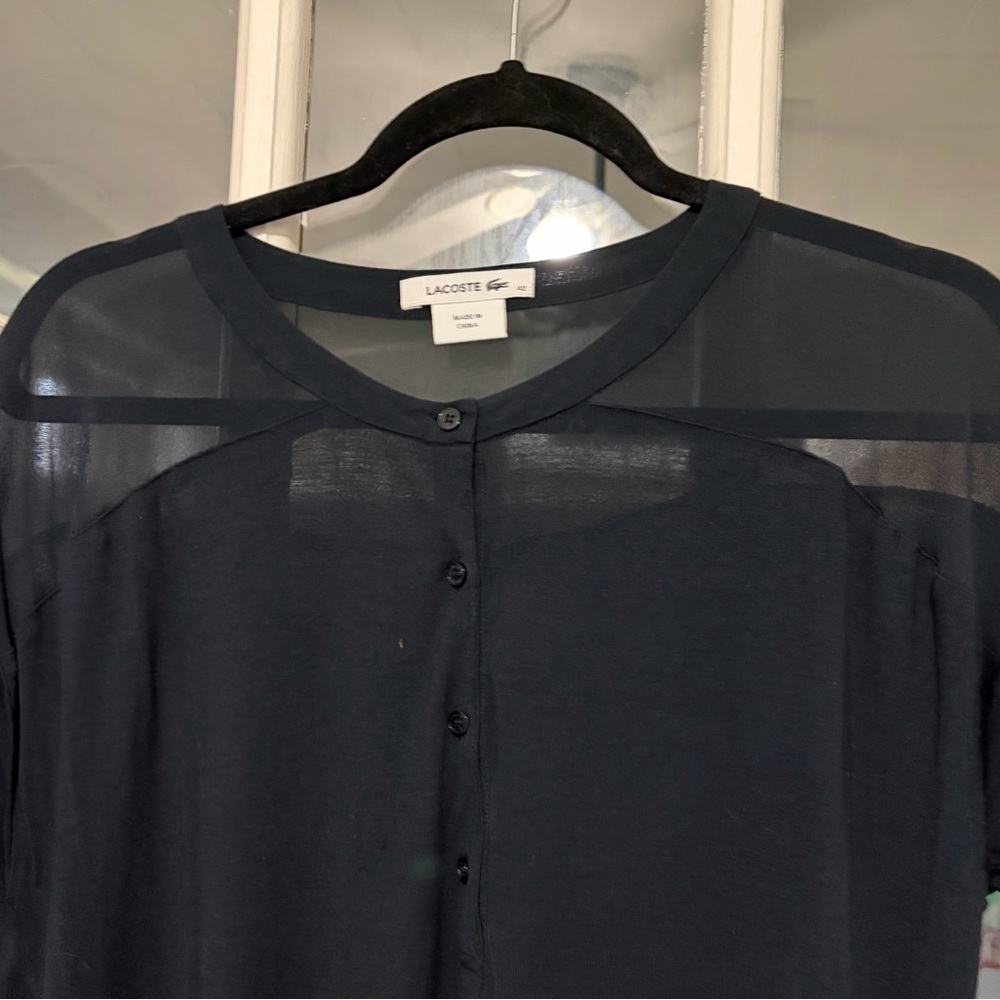 Lacoste Sheer Panel ladies Shirt